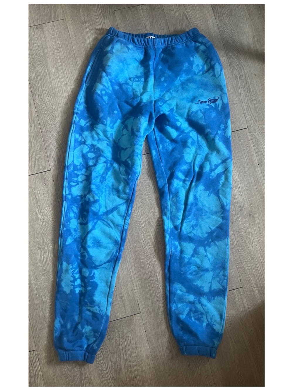I am Gia blue tie dye sweatpants Size XXS